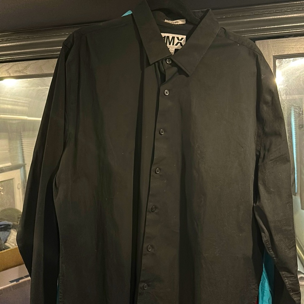Express 1mx fitted dress shirt 18-18.8 xxl ish